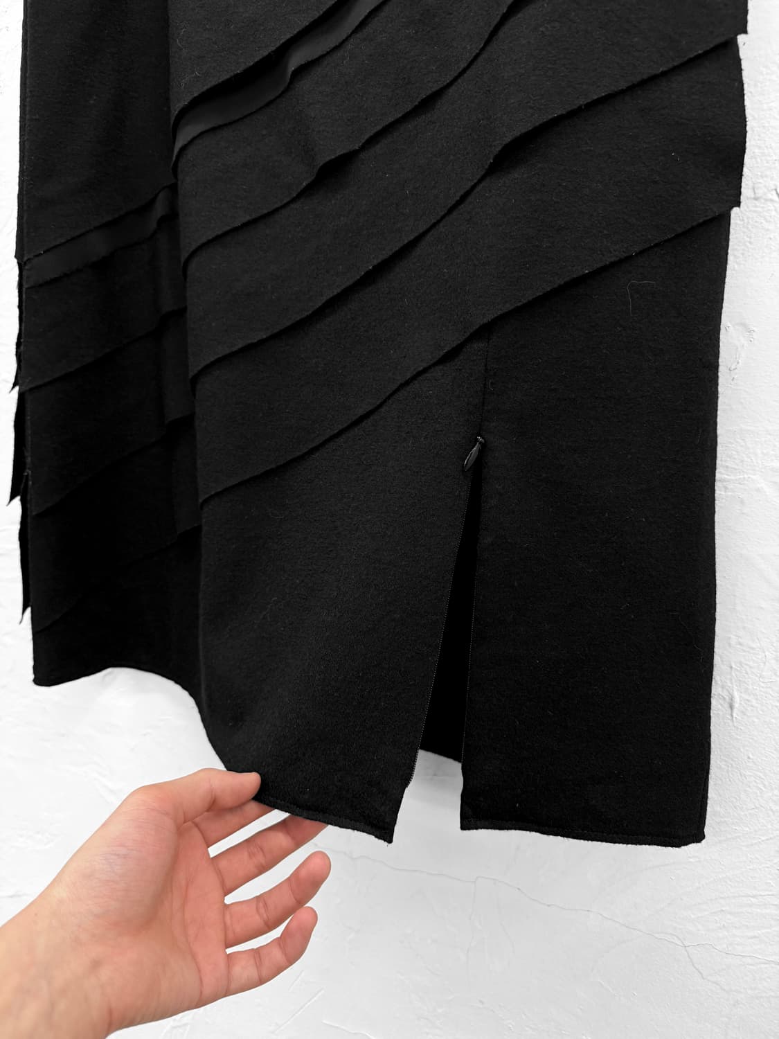 basile28 레이어 울 스커트 상품이미지3