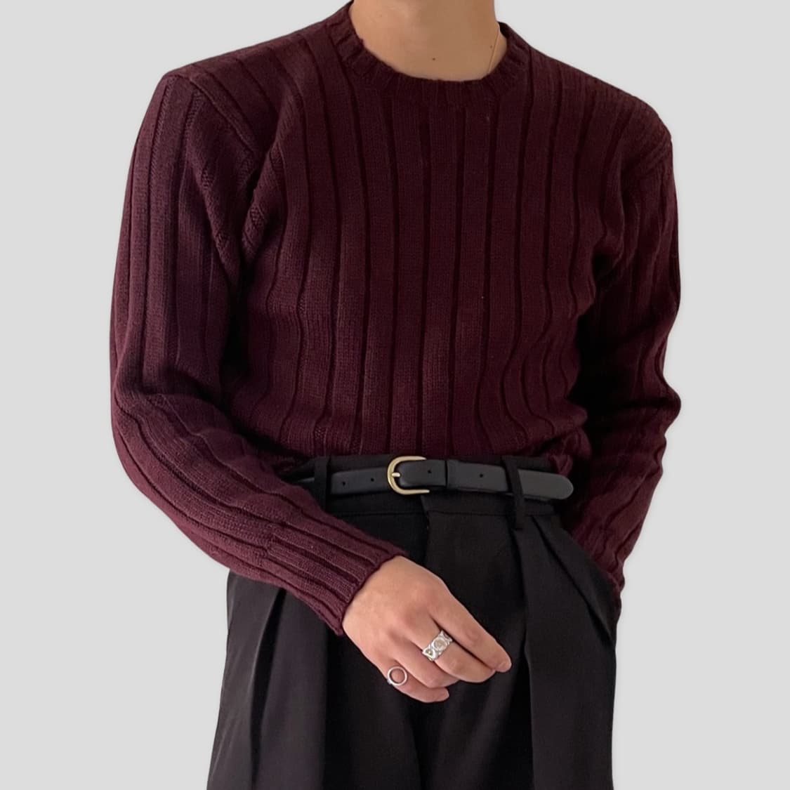 (RALPH LAUREN)폴로 랄프로렌 버건디 스웨터 상품이미지3