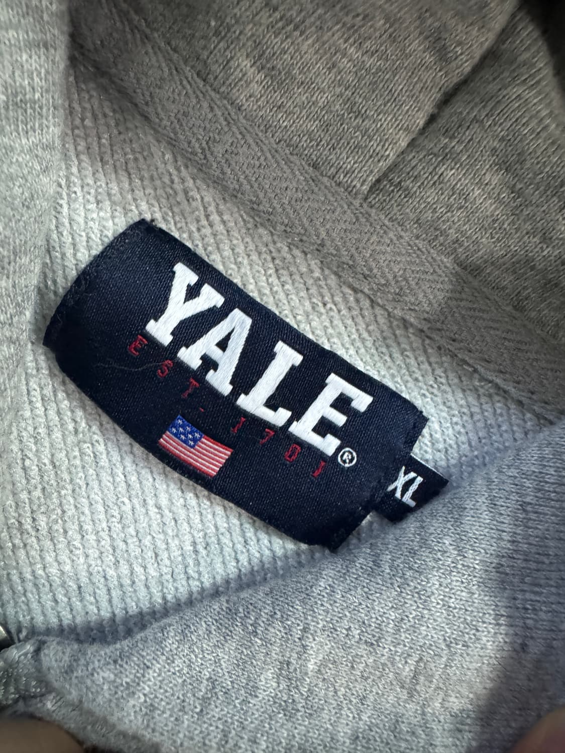 예일 Yale 베어 자수 오버핏 투 웨이 후드집업 XL ~ 2XL 상품이미지3