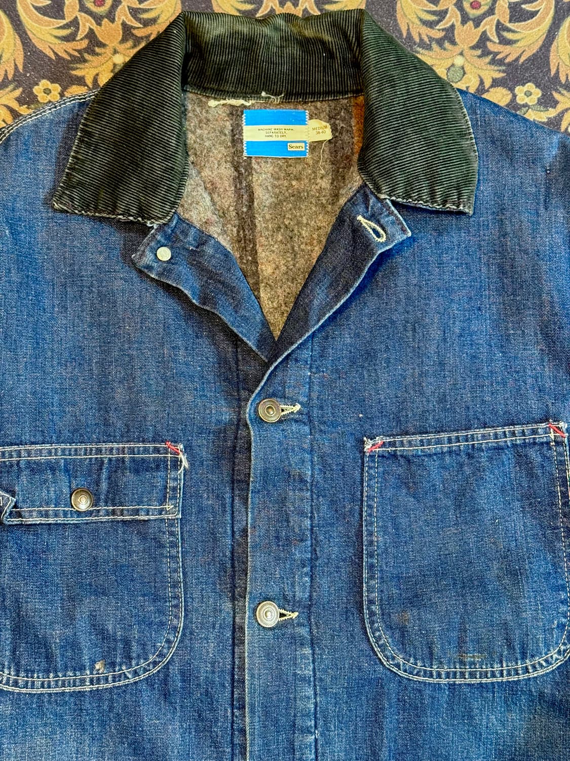 70s Sears 데님 커버올 초어자켓 상품이미지3