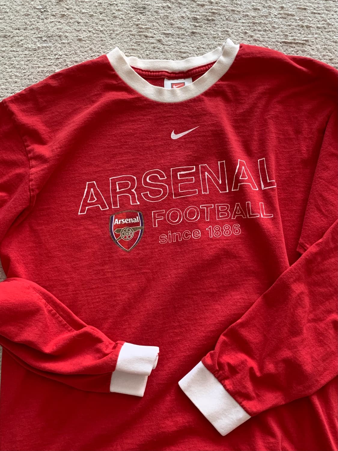2000s 나이키 아스날 롱슬리브 티셔츠 상품이미지3