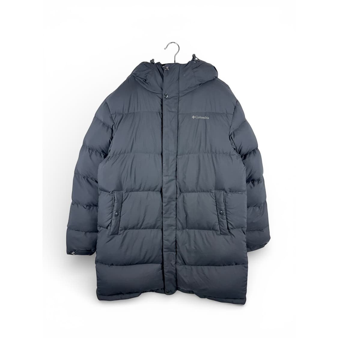 (L) 컬럼비아 덕다운 롱패딩 블랙 상품이미지1