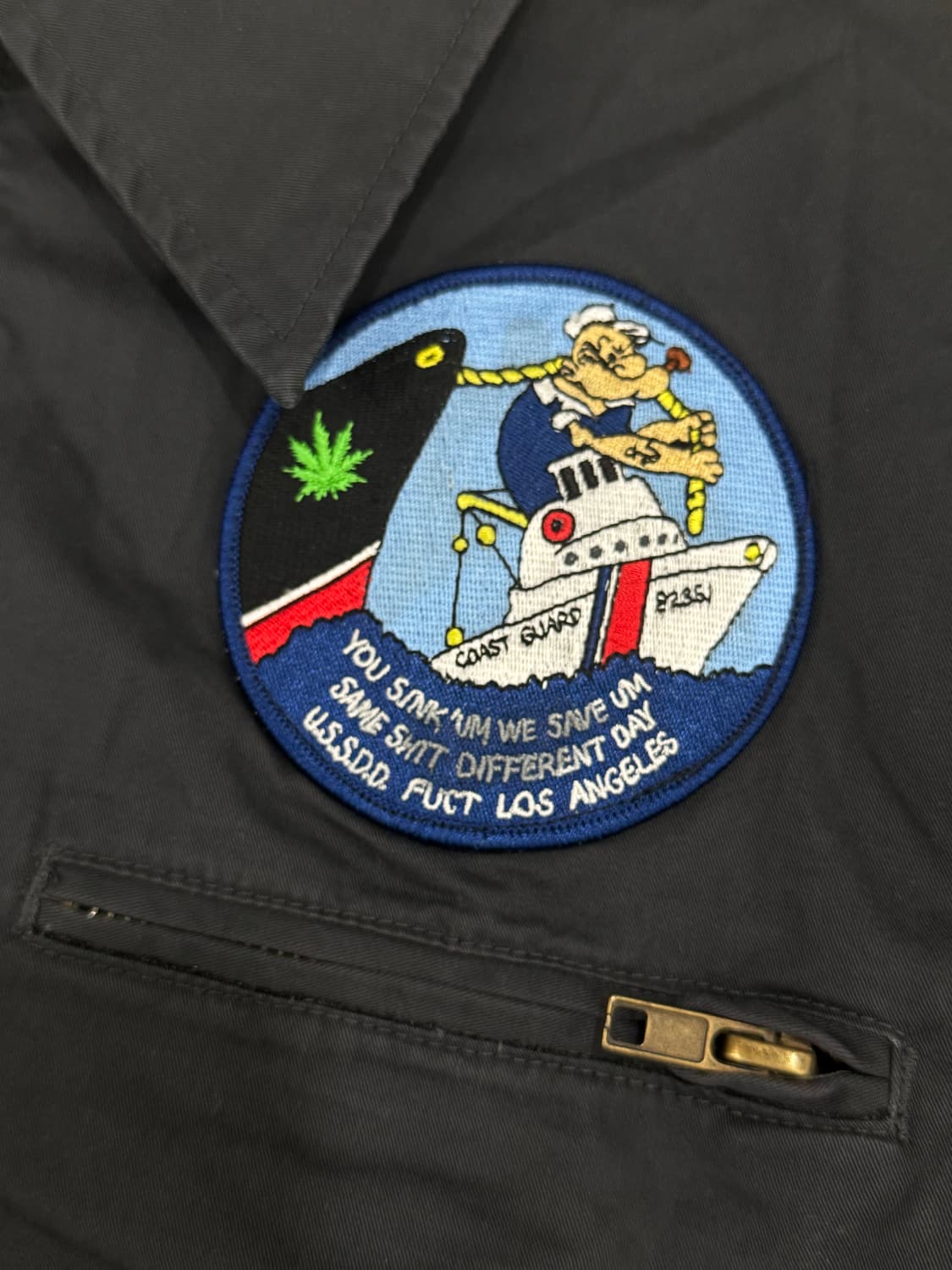 퍽트 FUCT SSDD 뽀빠이 워크자켓 (Rare XL) 상품이미지4