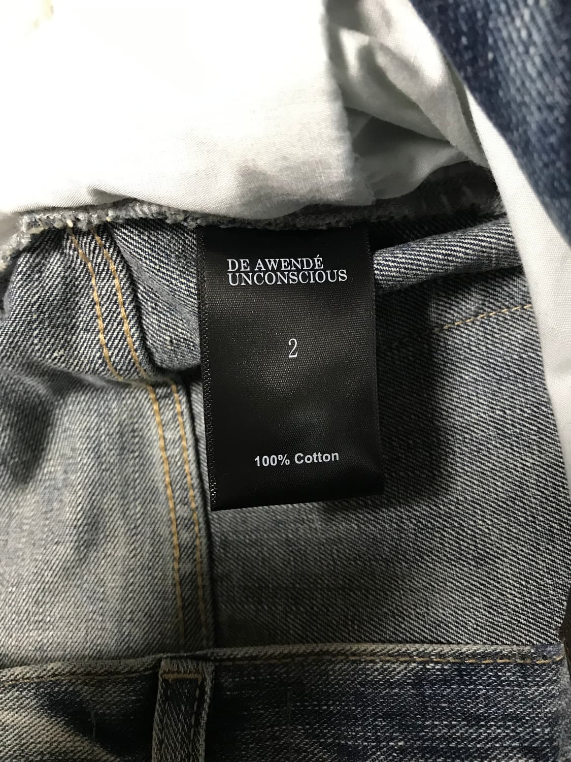 어웬드 블루 와이드 바이커 진 2사이즈 상품이미지3