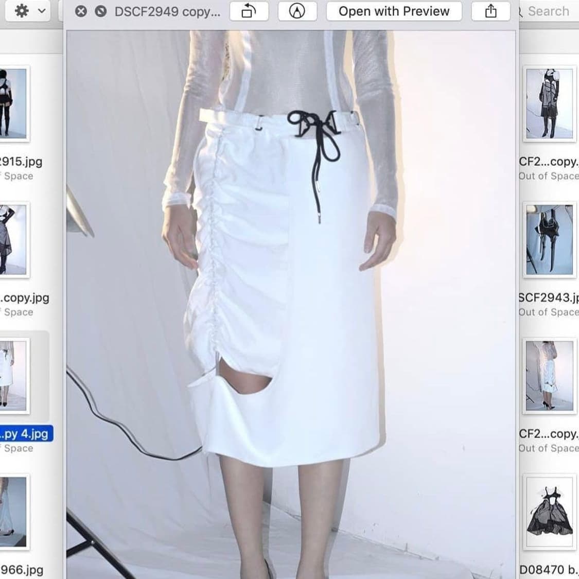 [shiisaid] 투피스 스커트 화이트 상품이미지2