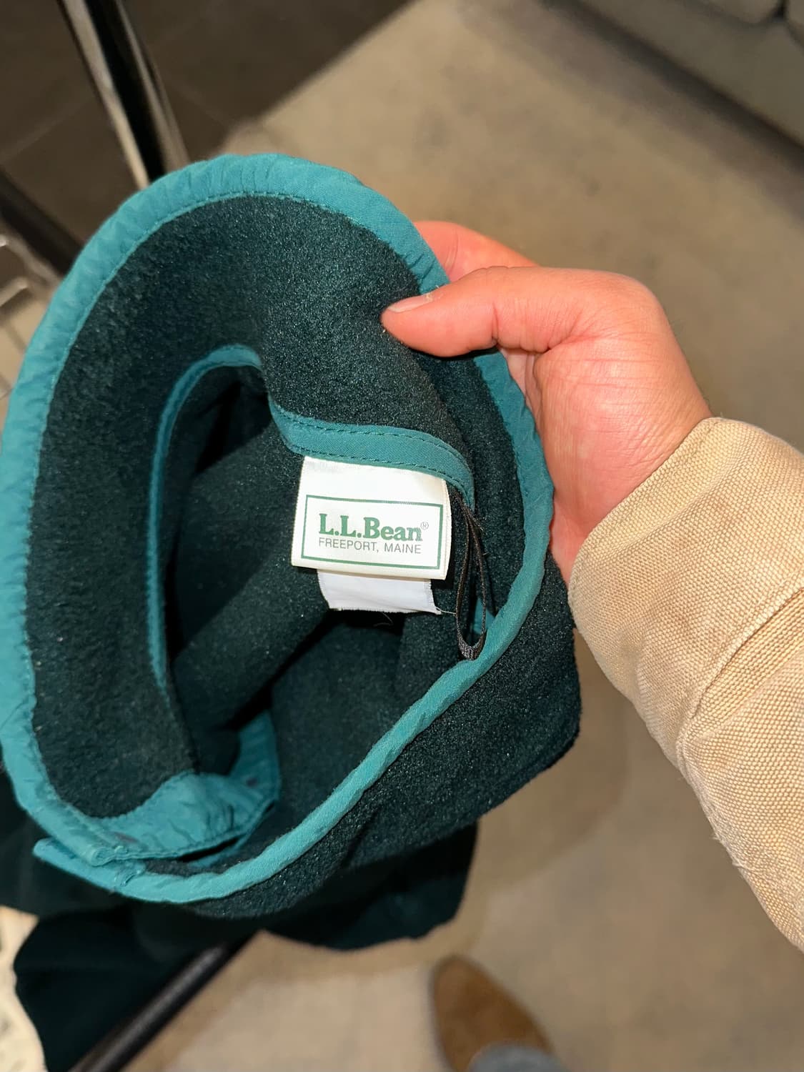 90’s LL Bean 4-button green fleecewear 상품이미지9