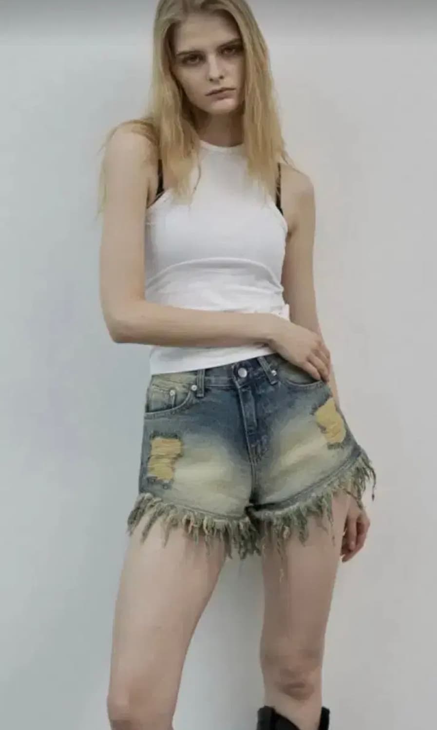 보헤미안서울 보헴서 워싱숏츠 M 상품이미지6