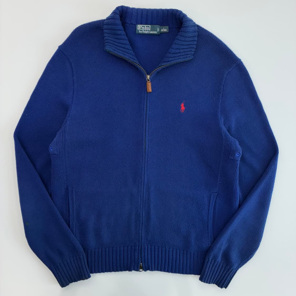 Polo 폴로 랄프로렌 블루 2-way 집업 가디건 상품이미지1