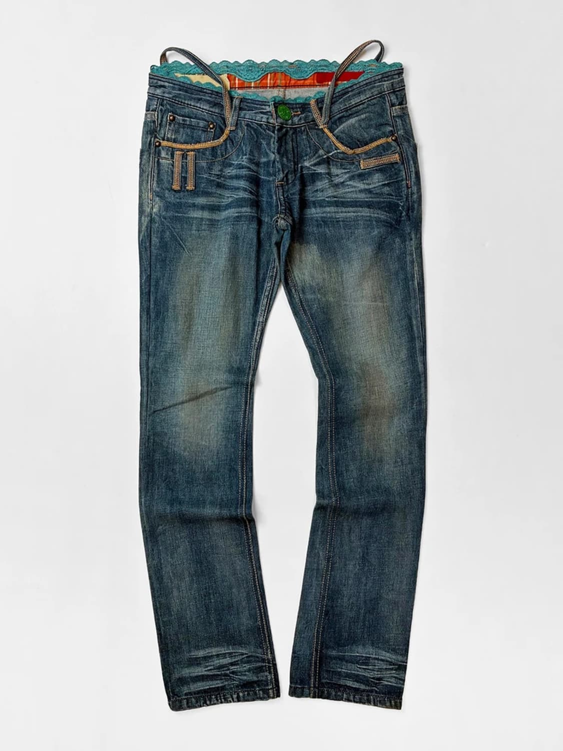 Selected 00's Y2K 페이딩 데님 팬츠 PN5569 상품이미지1