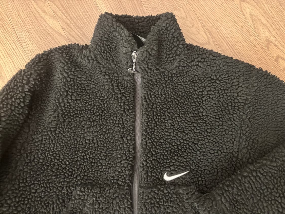 나이키 뽀글이 양털 반크롭 후리스자켓 여성 s 상품이미지5