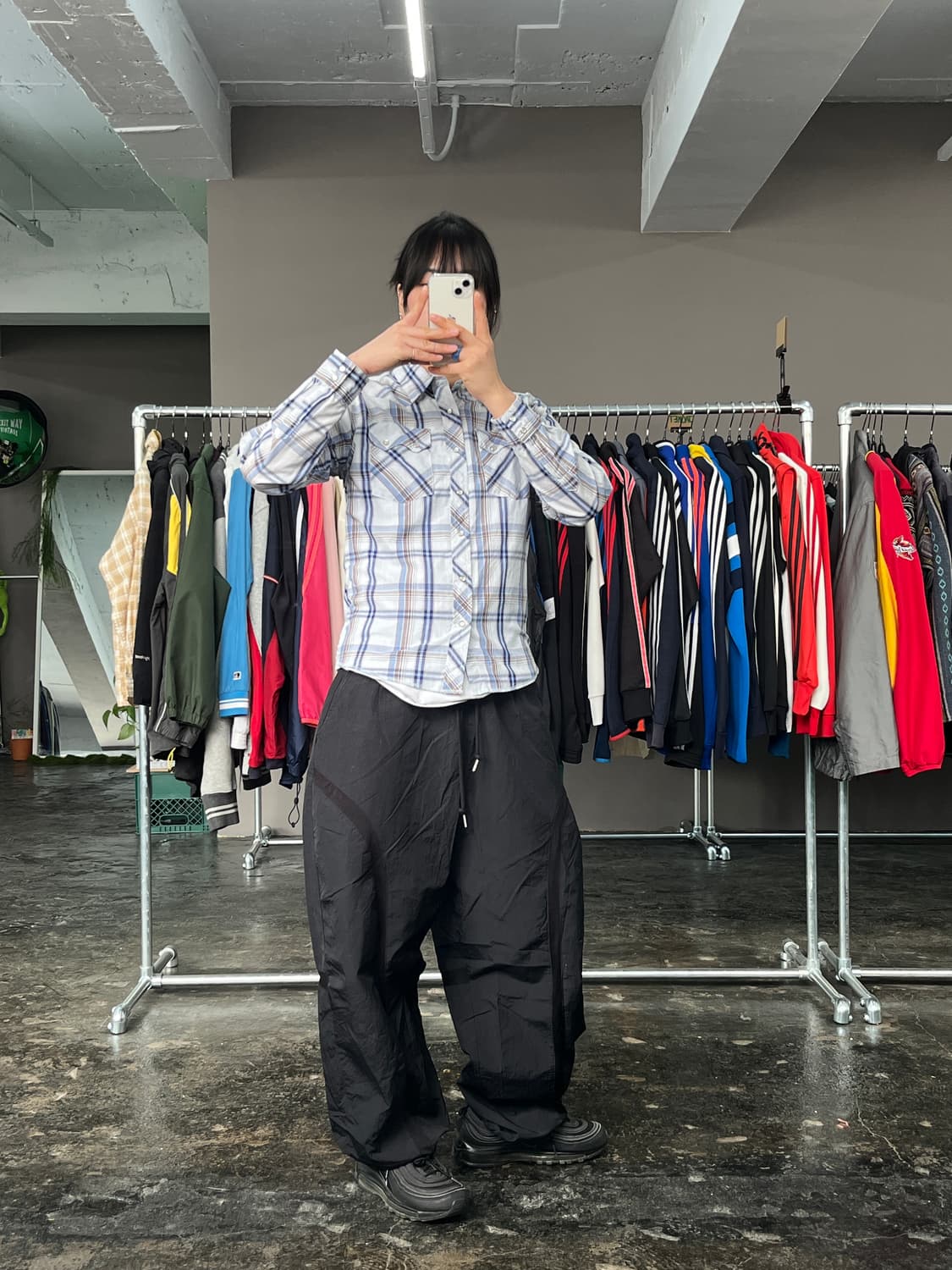 랭글러 웨스턴 체크 셔츠 상품이미지7