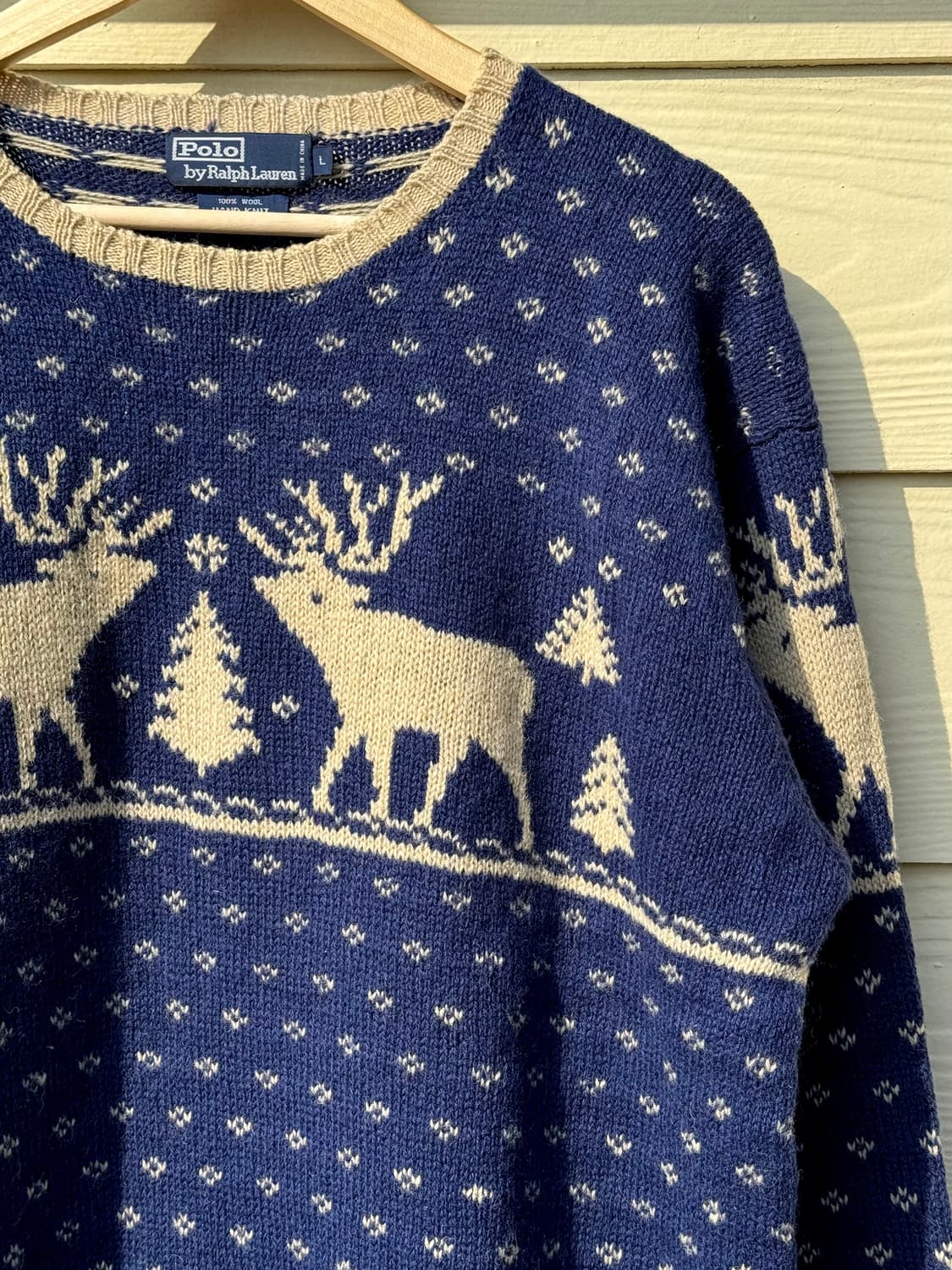 90s 빈티지 폴로 노르딕 울 스웨터 니트 상품이미지3
