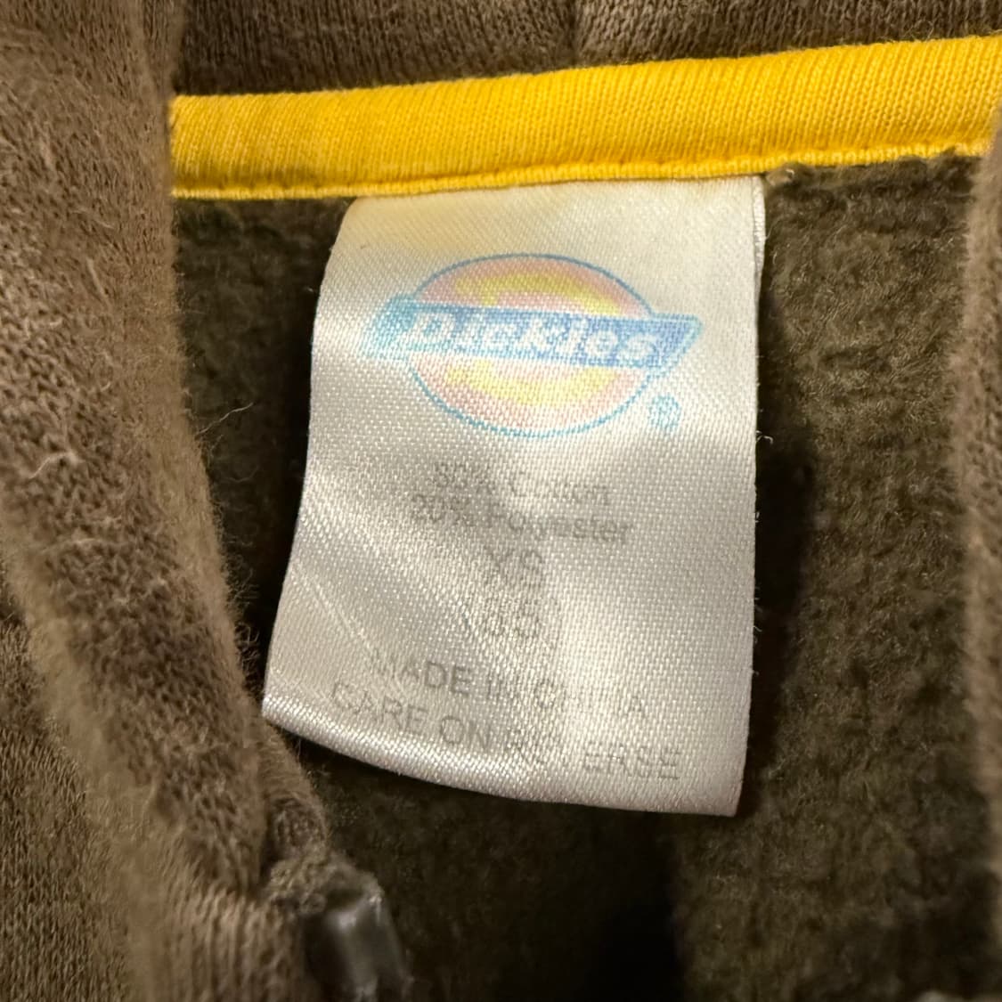 디키즈 카키 브라운 후드집업 상품이미지5