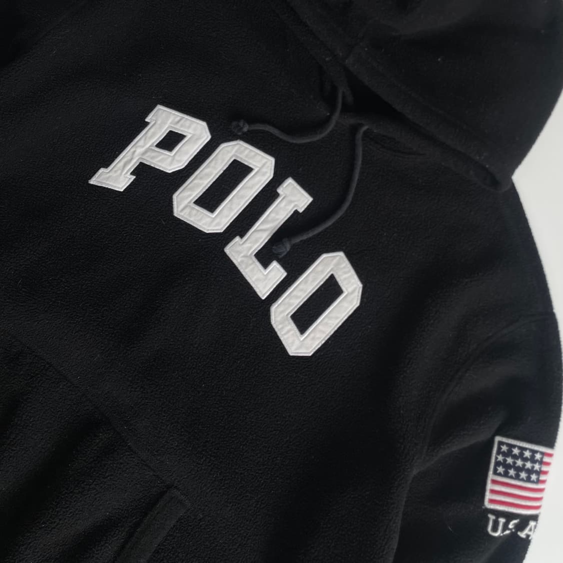 Polo  폴로 랄프로렌 신형 로고 성조기 플리스 후드 상품이미지3
