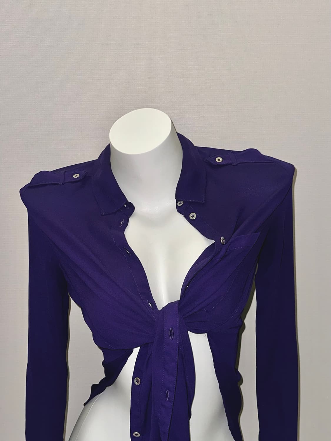 퍼플 빈티지 블라우스 상품이미지2