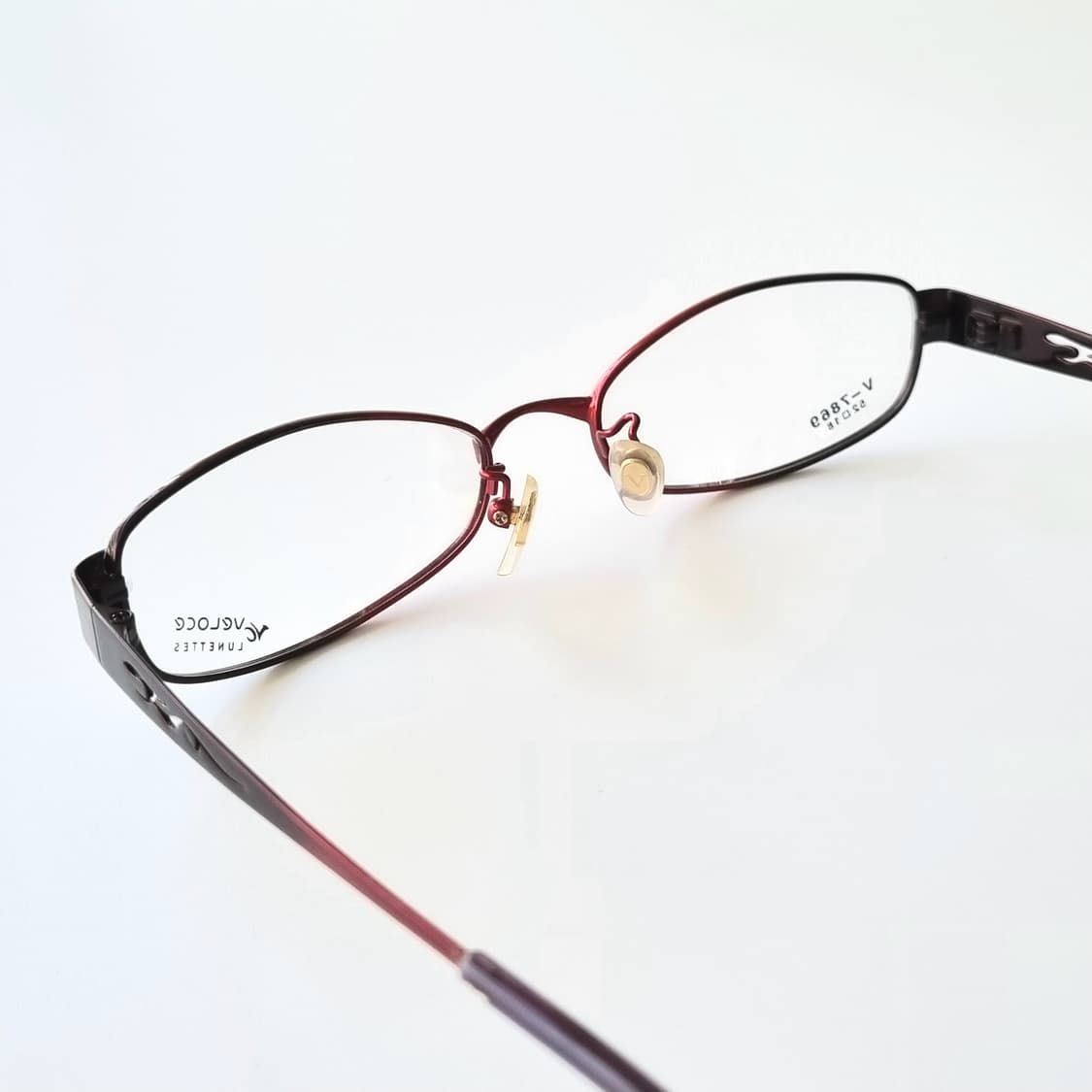 데드스탁  VELOCE 블랙 포인트  레드 안경테 상품이미지5