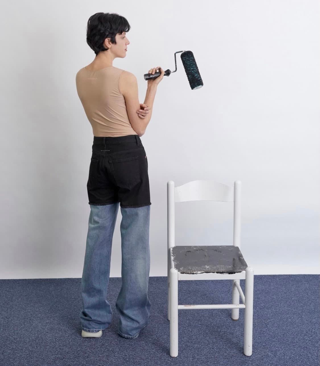 (구매)mm6 투톤 데님 팬츠 40-46 상품이미지1