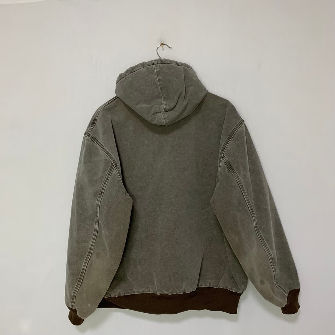 칼하트 데미지 후드 워크 자켓 빈티지 데님 그레이 XL 남녀공용 상품이미지8