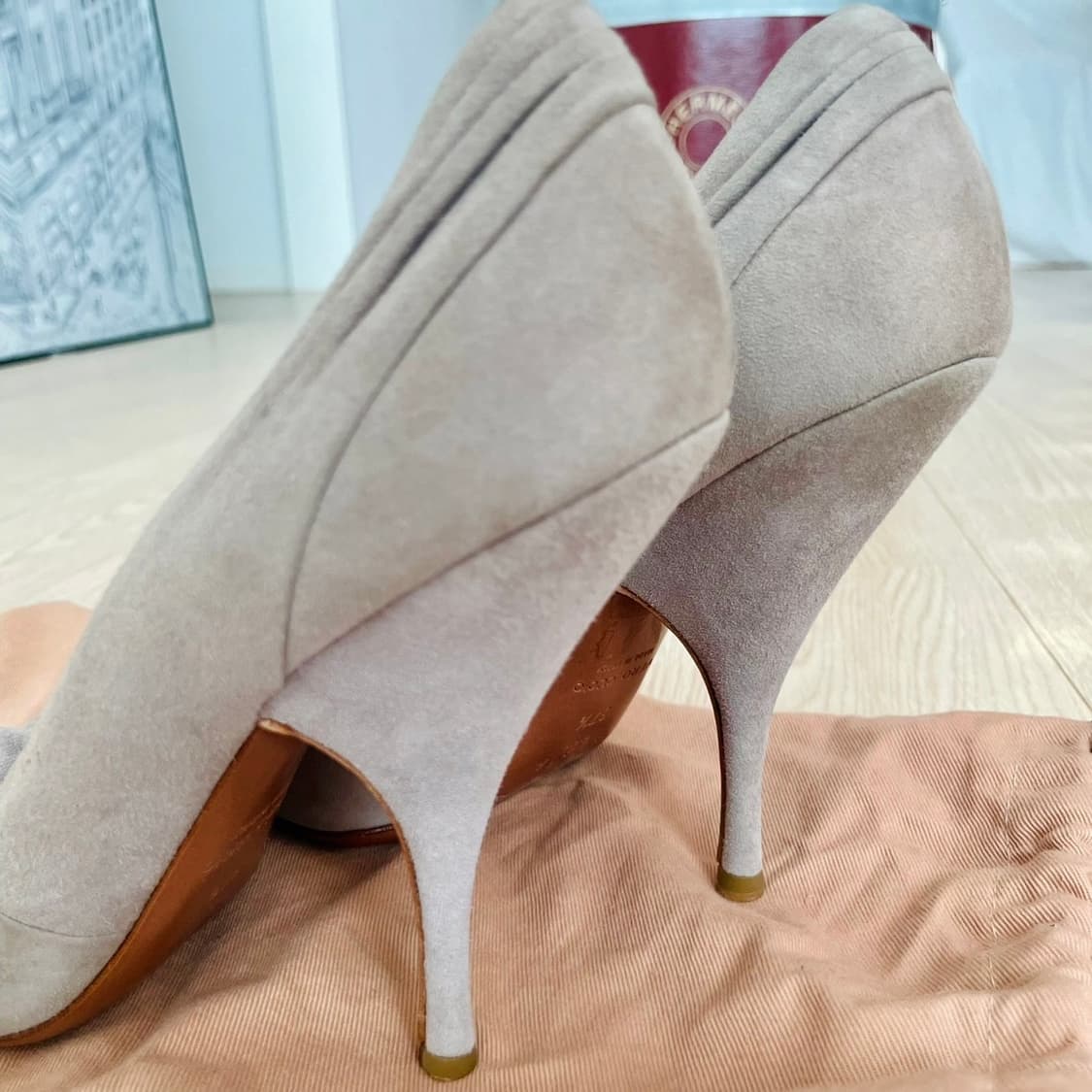 ALAIA 오픈토 힐 🩶 상품이미지3