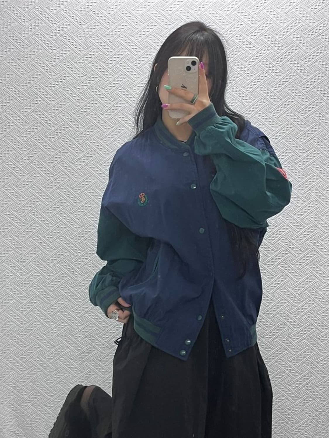 챕스 랄프로렌 올드스쿨 90s 오버핏 야구잠바 바시티자켓 M C07328 상품이미지2