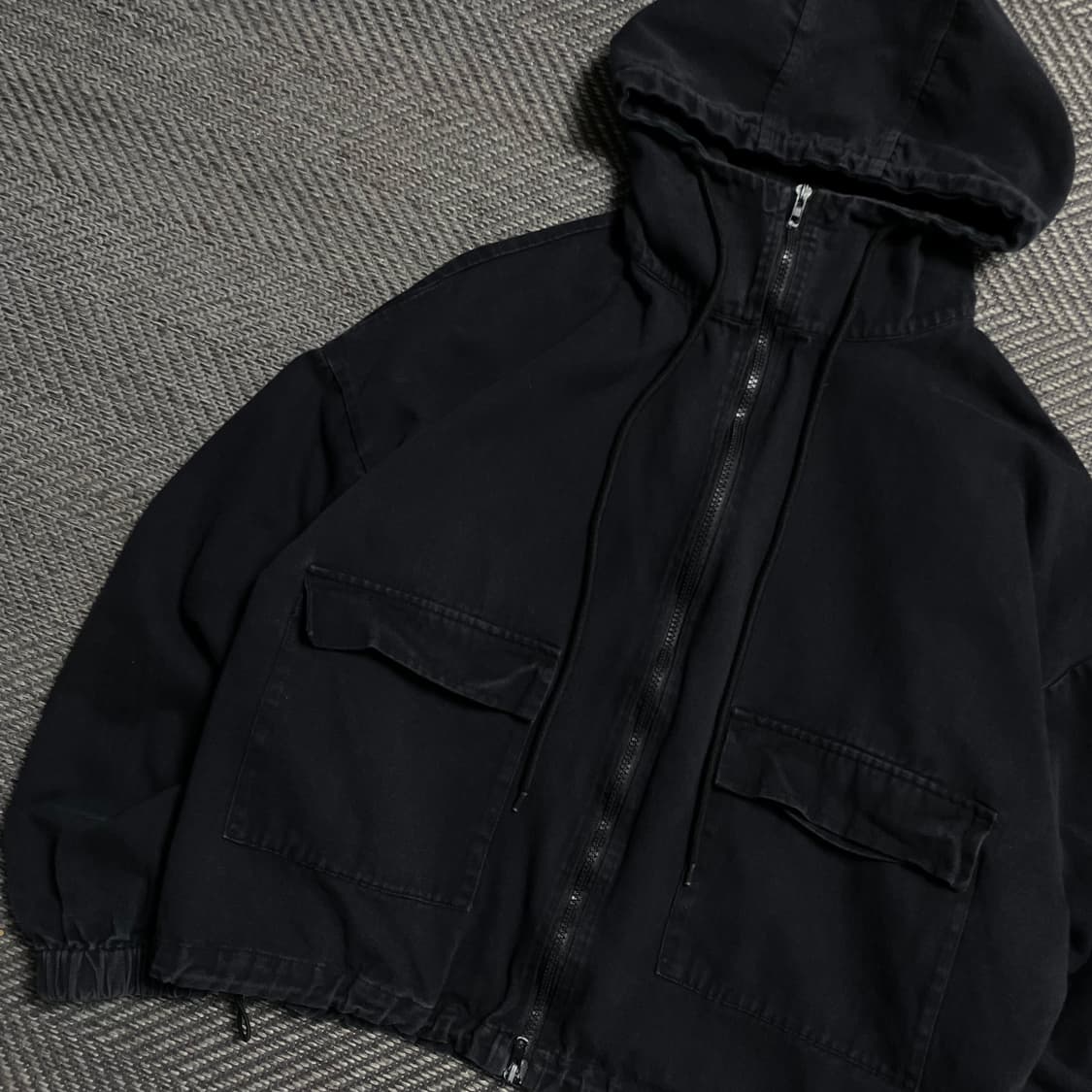 빈티지 흑청 크롭 포켓 야상 자켓y 5267 상품이미지4