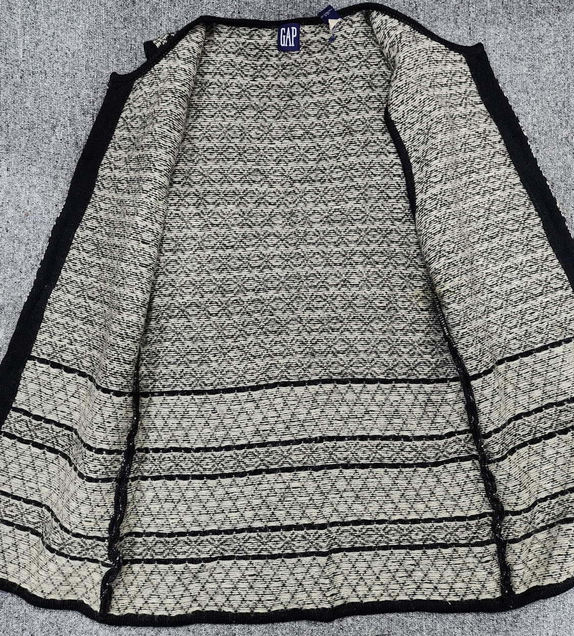 GAP 갭 90s 자카드 빈티지 메탈 버클 울 니트 베스트 조끼 L 상품이미지3