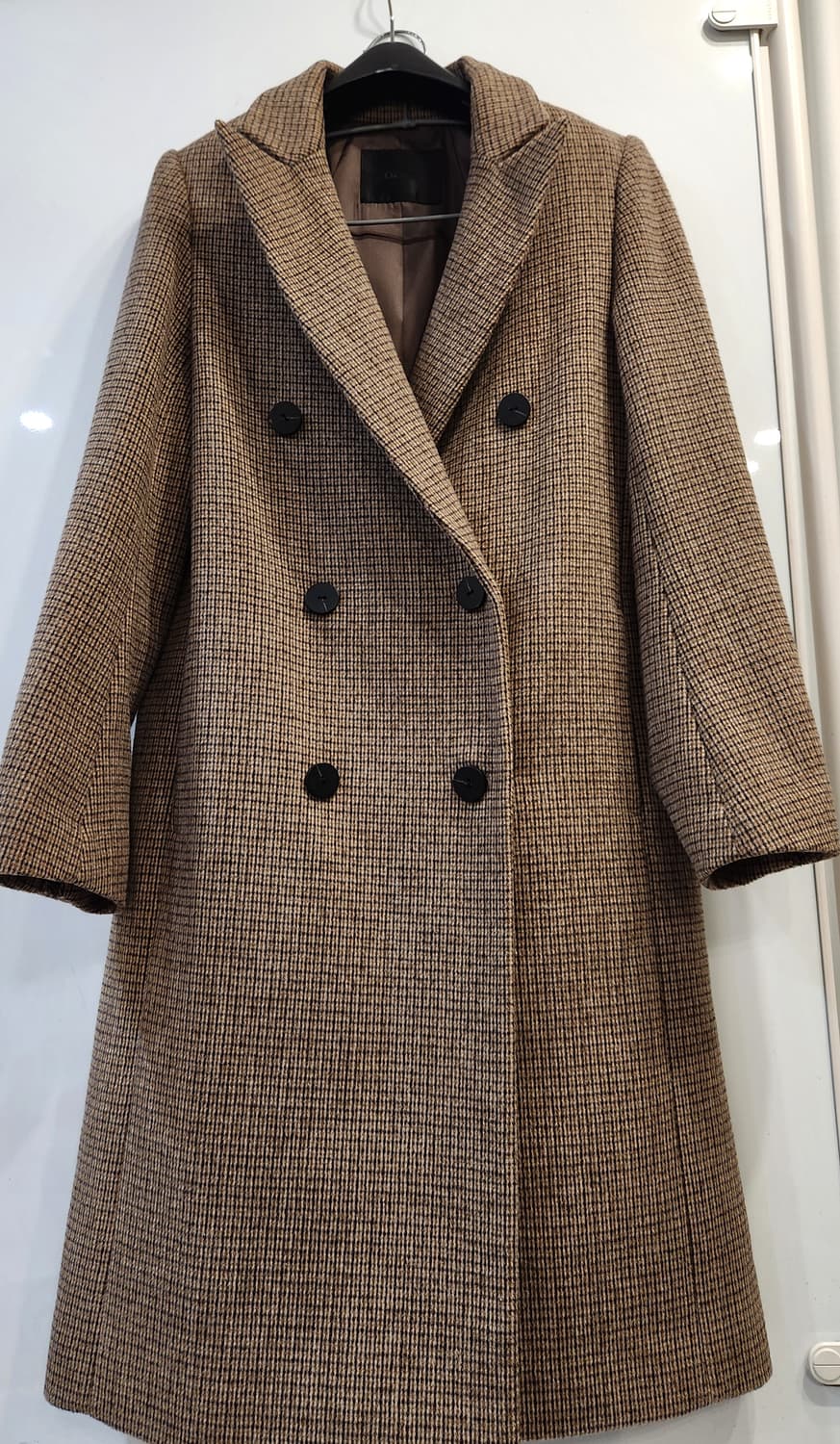 OZOC 더블버튼체크울코트 상품이미지2