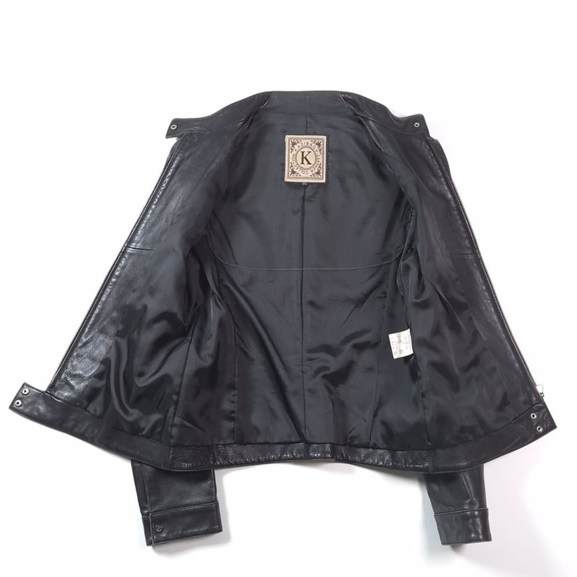 카시바디 천연 양가죽 싱글 하이넥 레더 자켓 55 상품이미지5