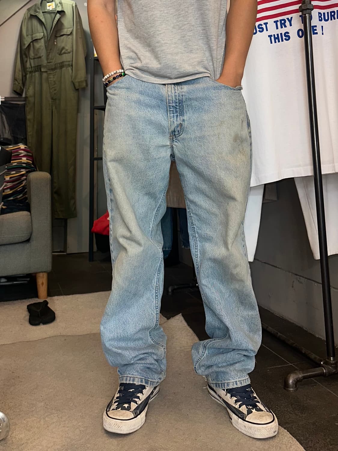 00’s Carhartt washed distressed denim  상품이미지2