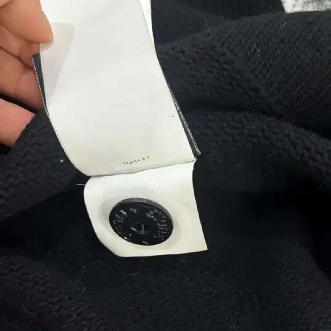 스톤아일랜드 블랙 가디건 남90 최상 상품이미지4