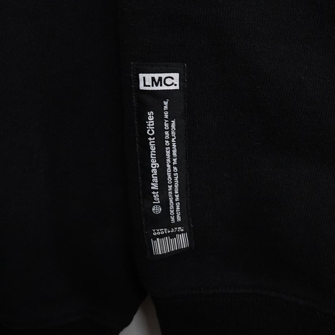 LMC 엘엠씨 블랙 스웻 맨투맨 남녀공용S 상품이미지5