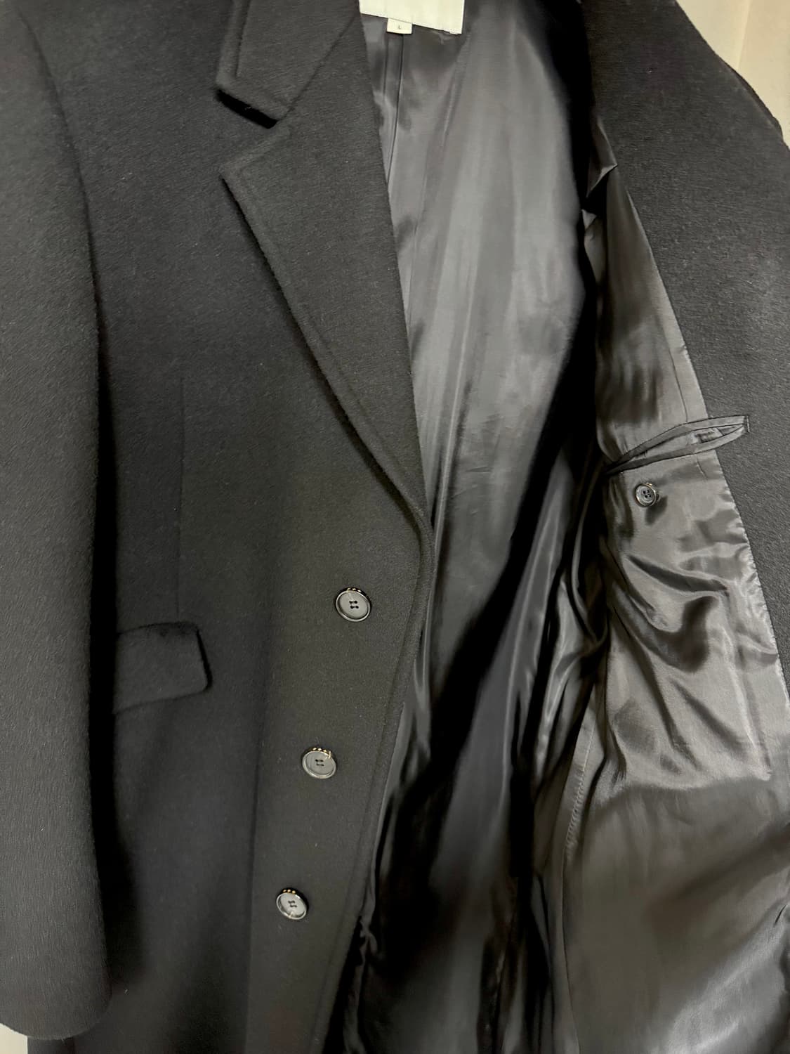 토니웩 24FW 울 캐시미어 싱글코트 L 상품이미지4