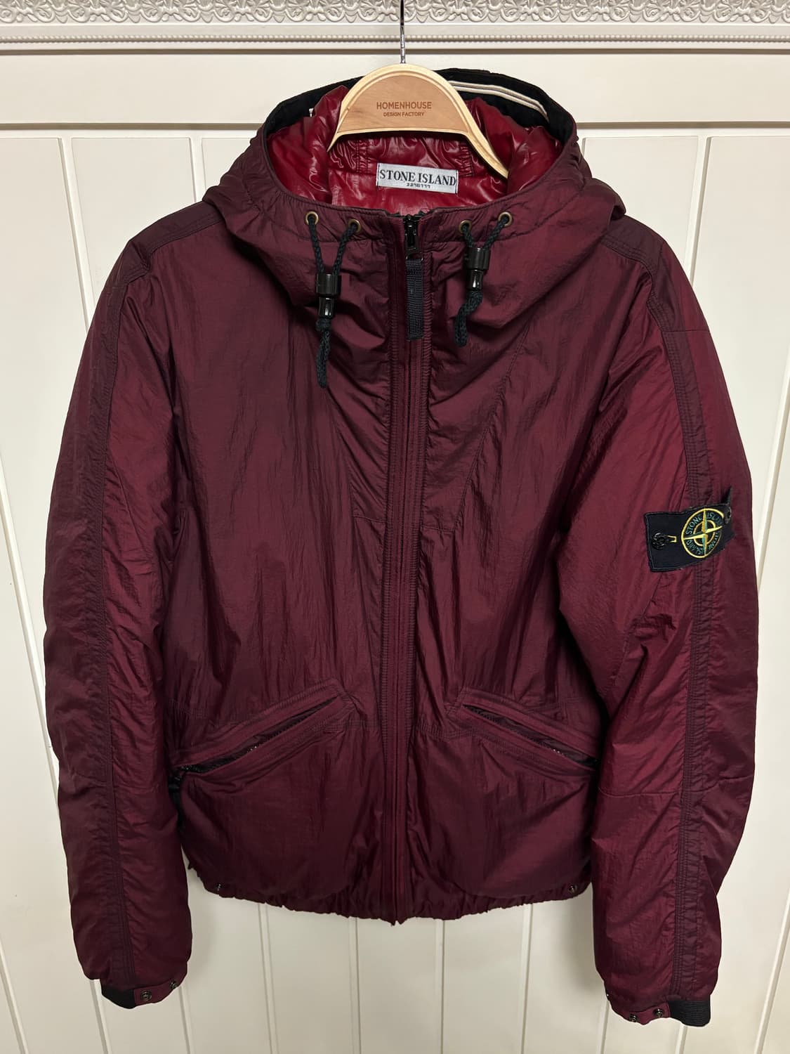 스톤아일랜드 10a/w 구스다운 자켓 버건디 L 상품이미지1