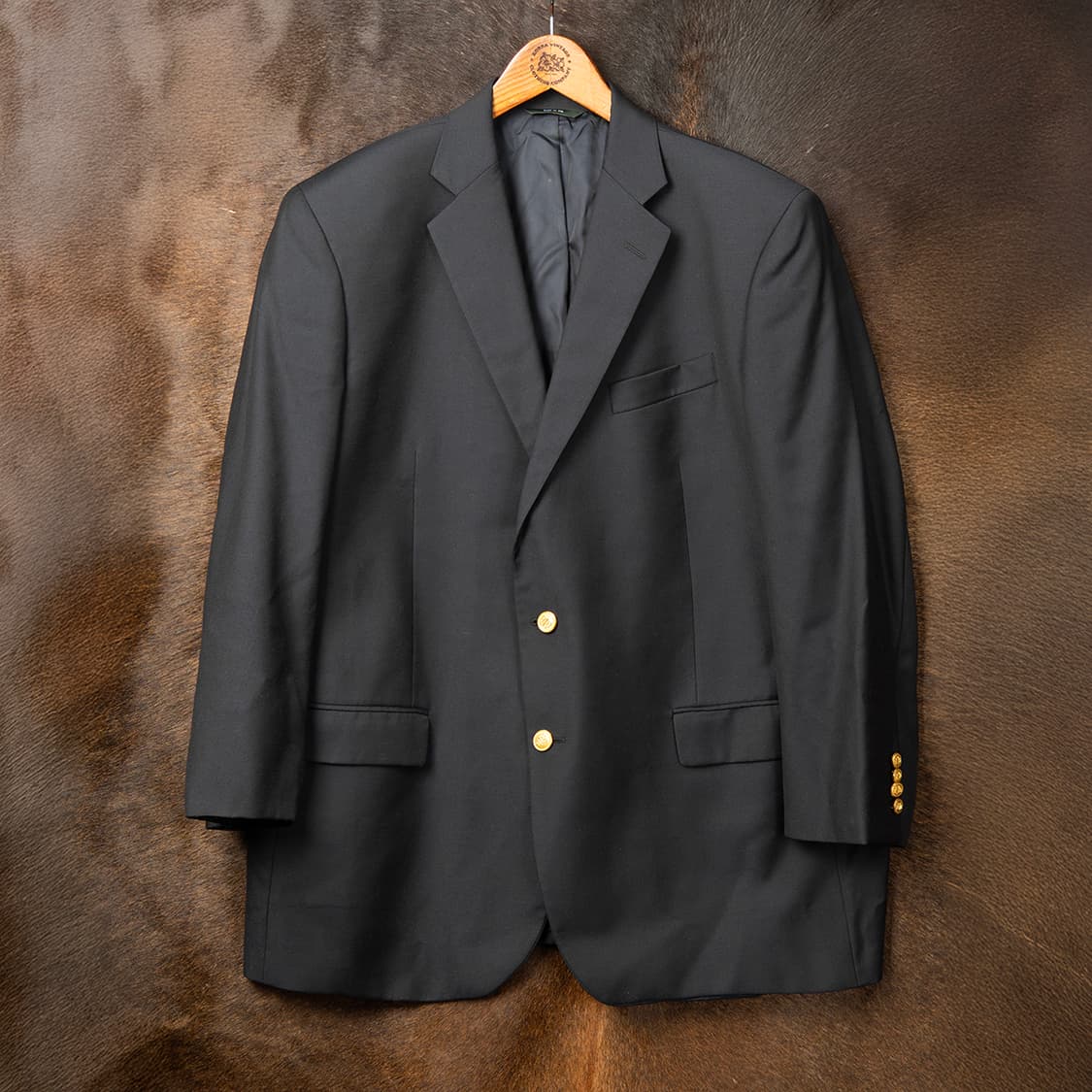 [48R] 00s 브룩스브라더스 SAXXON 울 금장 블레이져  상품이미지1