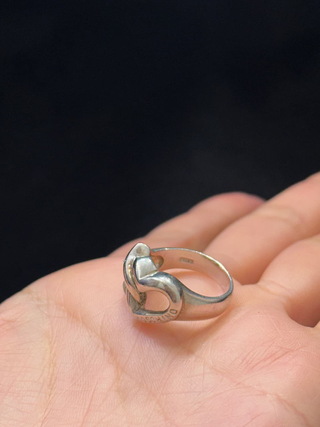 Moschino double heart 925silver ring 상품이미지4