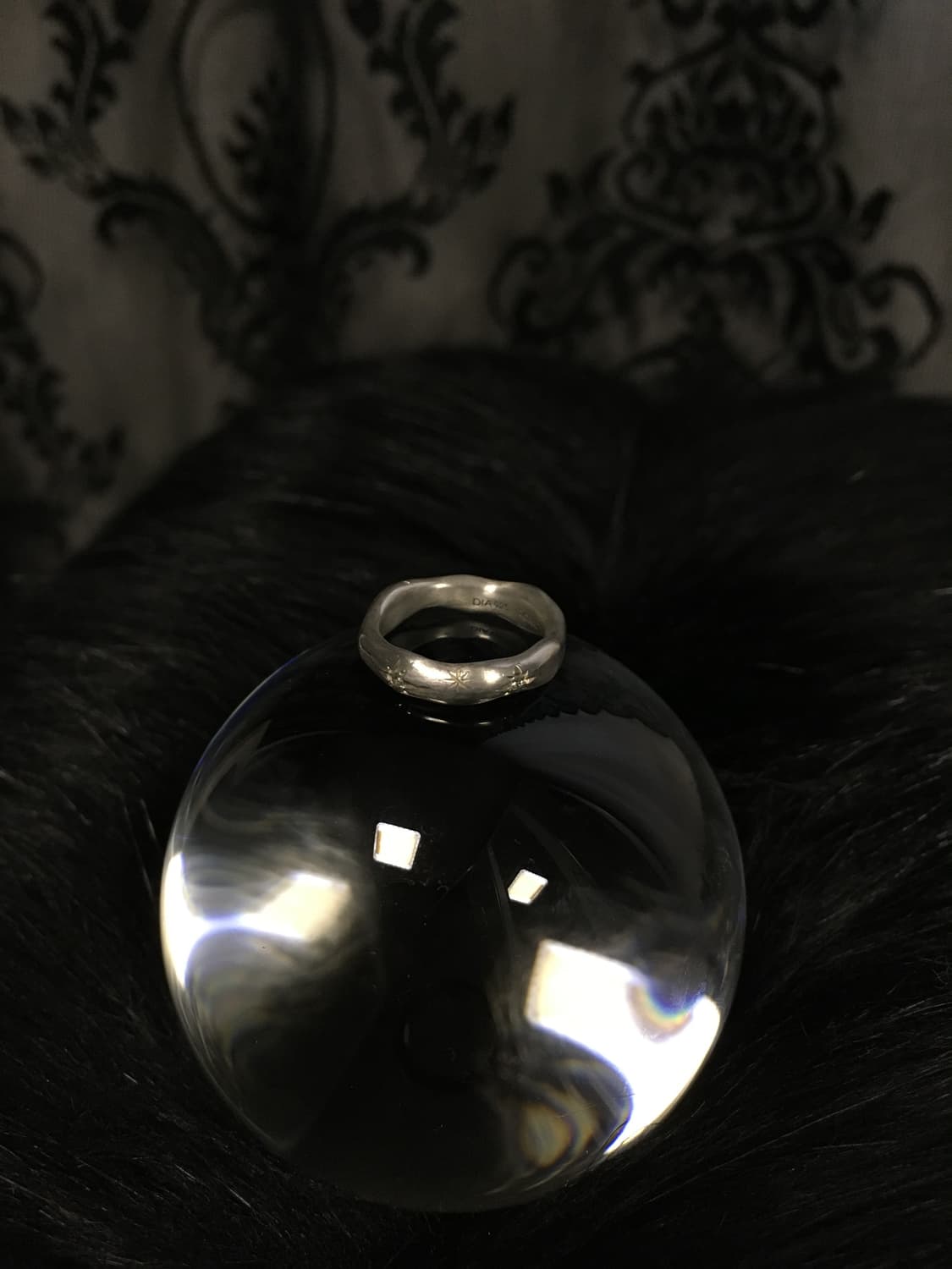 Silver 925 물결 별빛 링 반지 상품이미지3