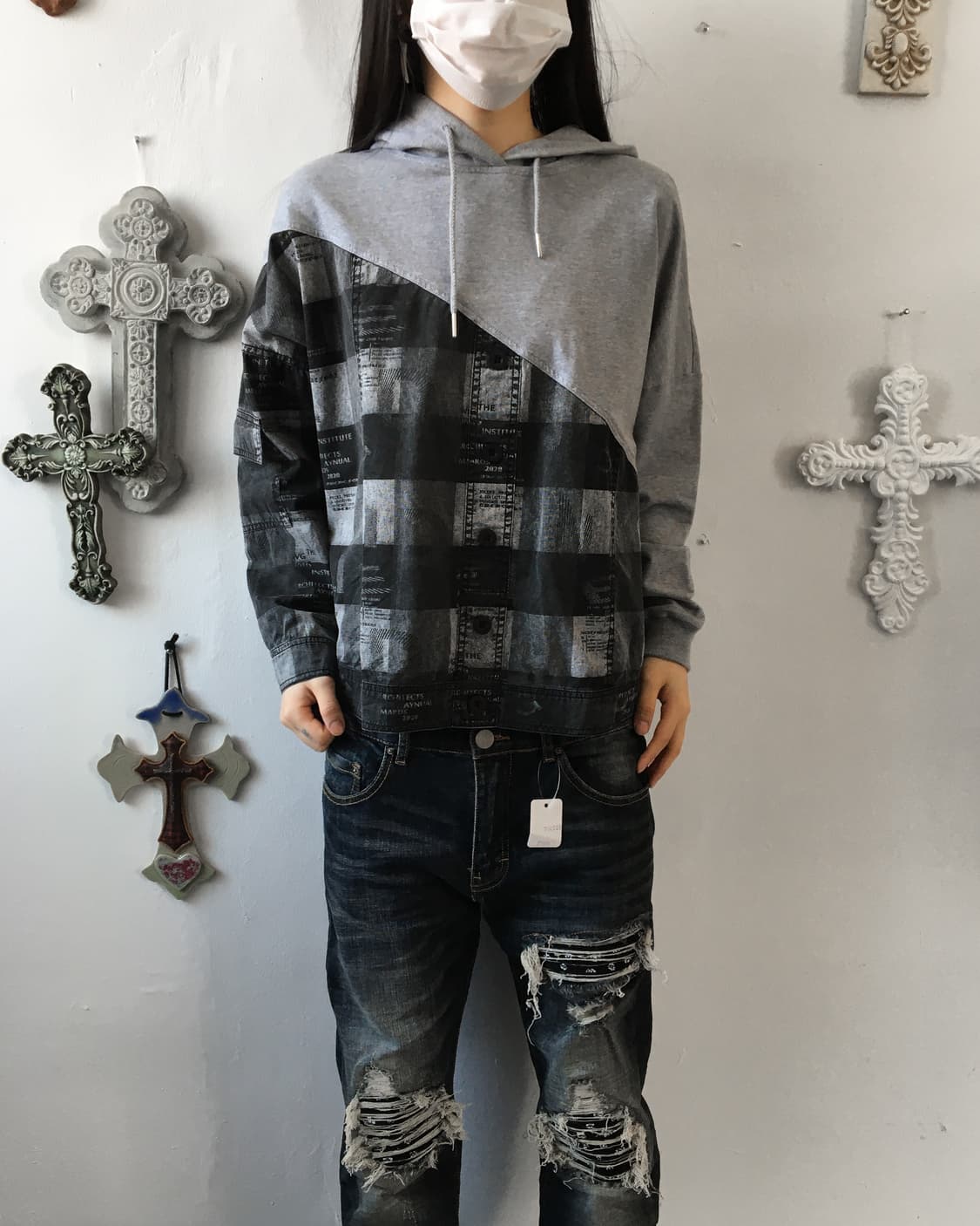 Layered point hood 상품이미지6