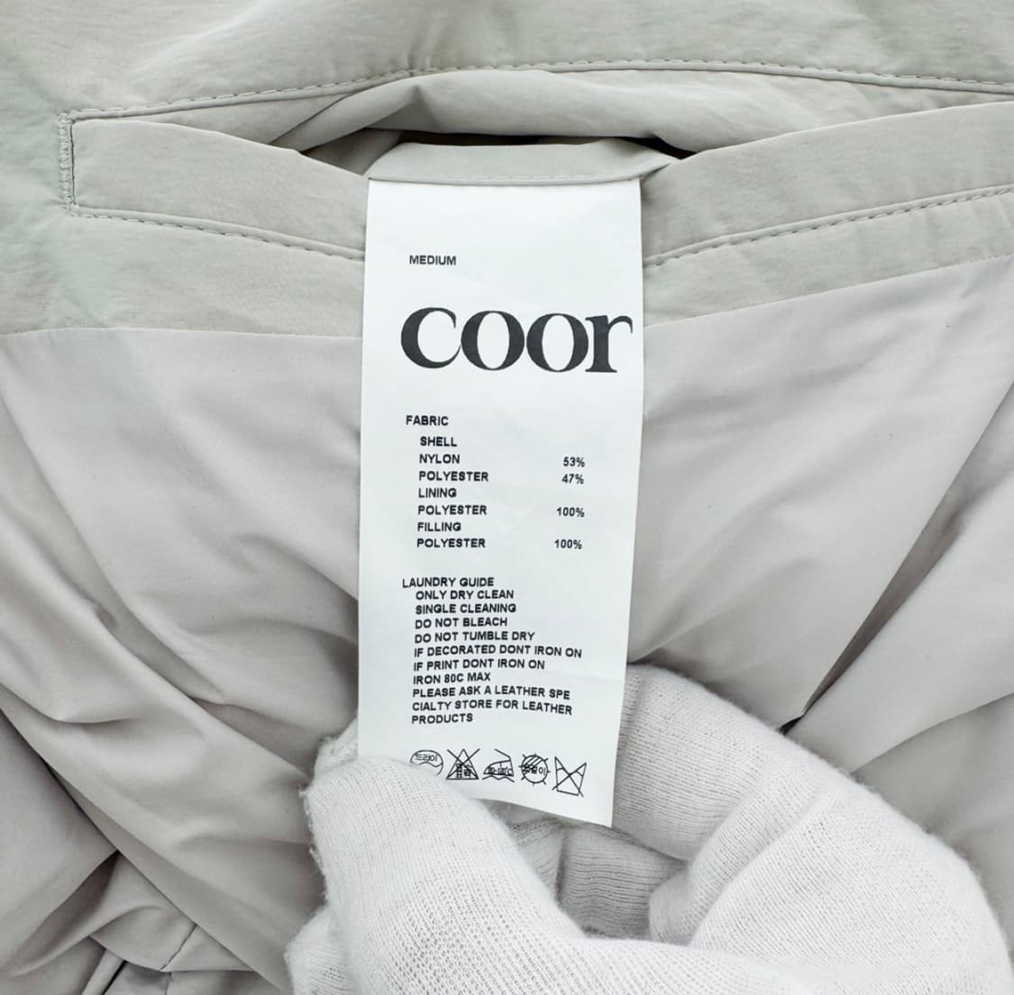 [M] 쿠어 남성 닷츠 퍼프 플라이트 패딩 샌드베이지 상품이미지9