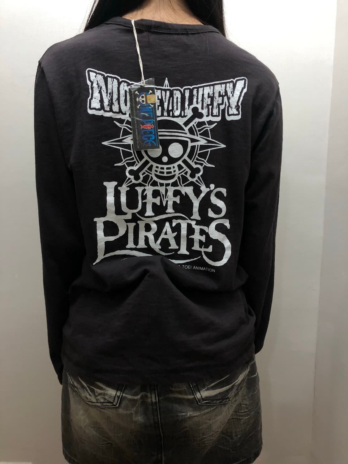 빈티지 원피스 루피 프린팅 롱 슬리브 상품이미지7