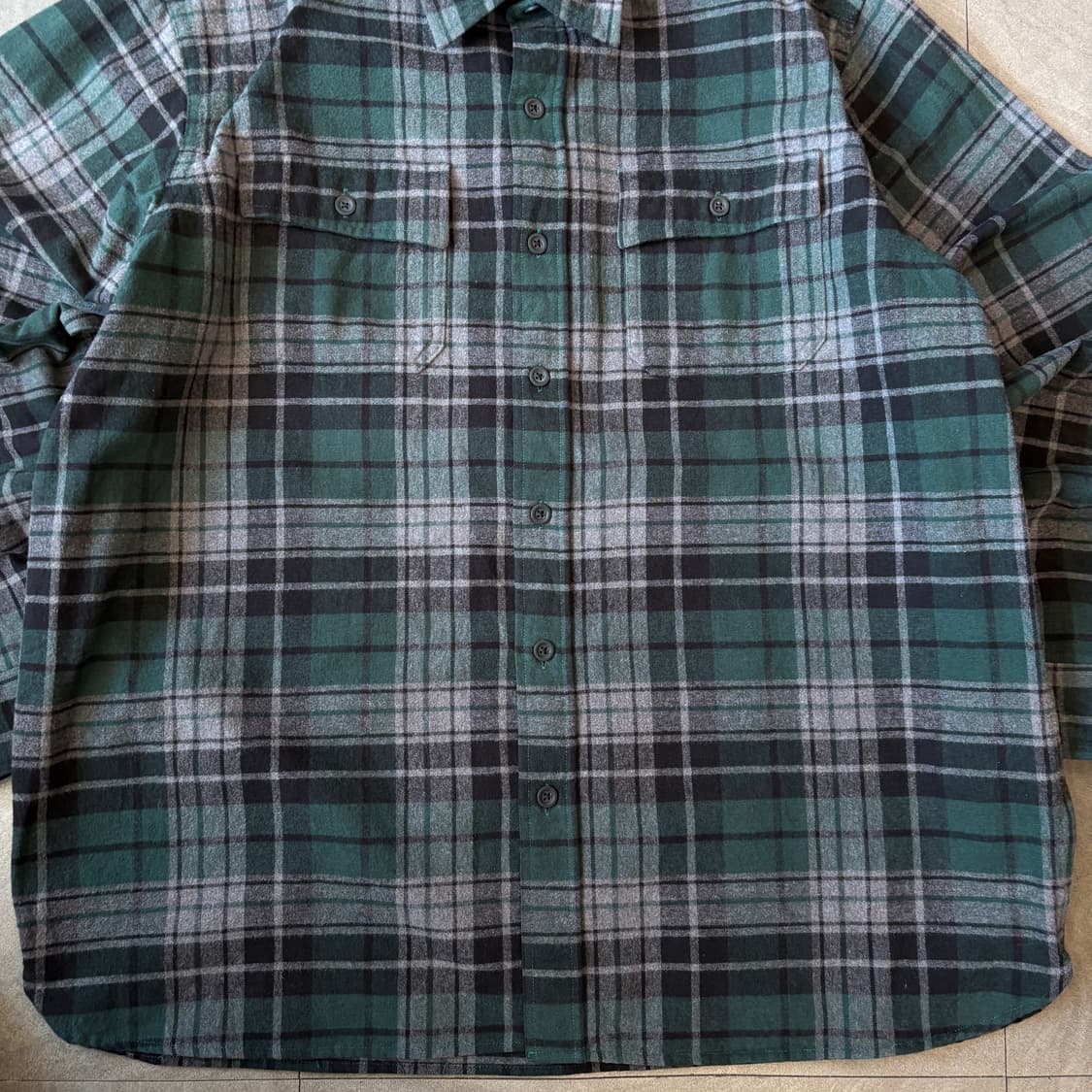 L.L.bean 정품 엘엘빈 체크 코듀로이 긴팔 셔츠 상품이미지4