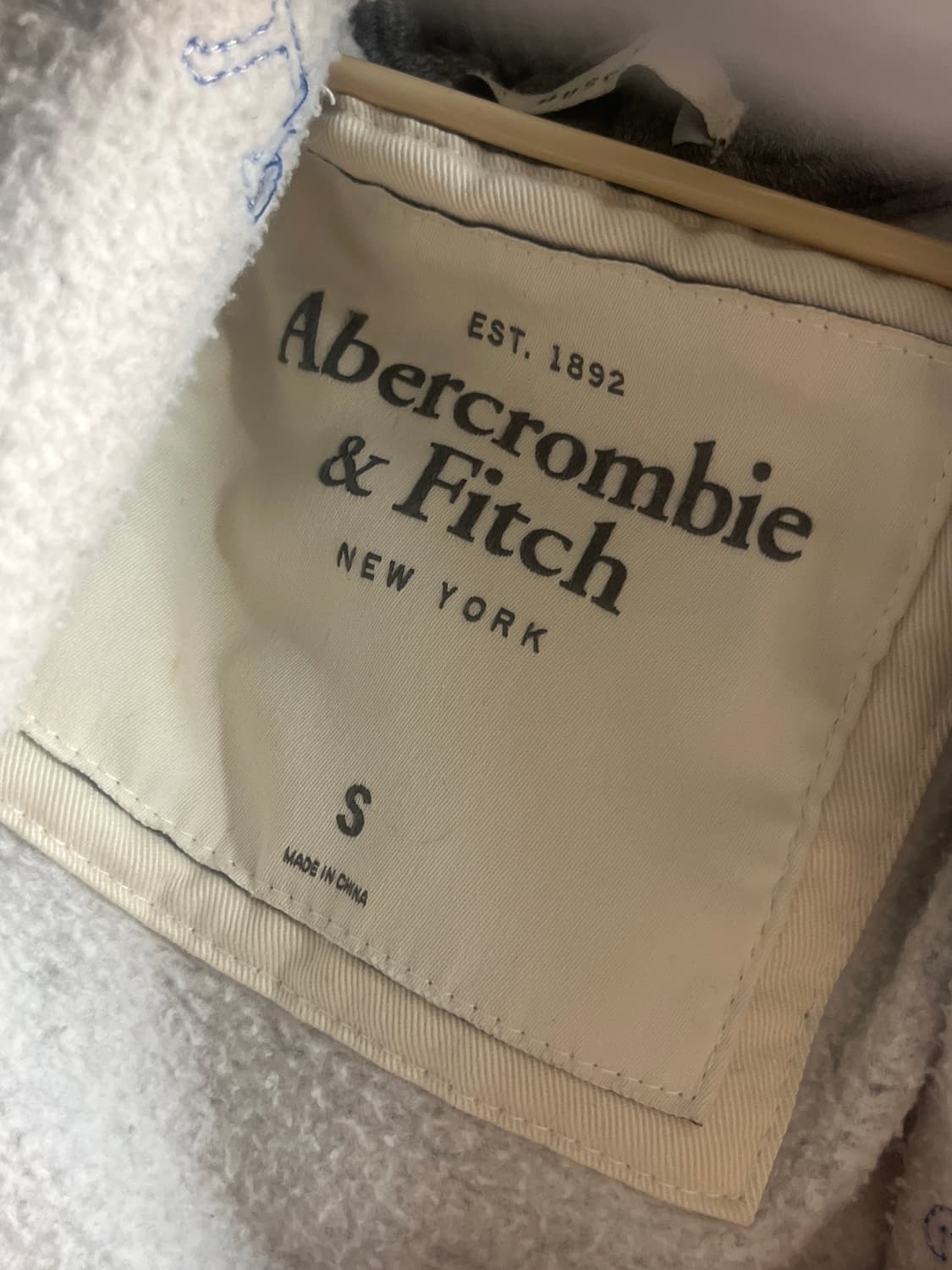 아베크롬비 그레이 후드집업 S 상품이미지3