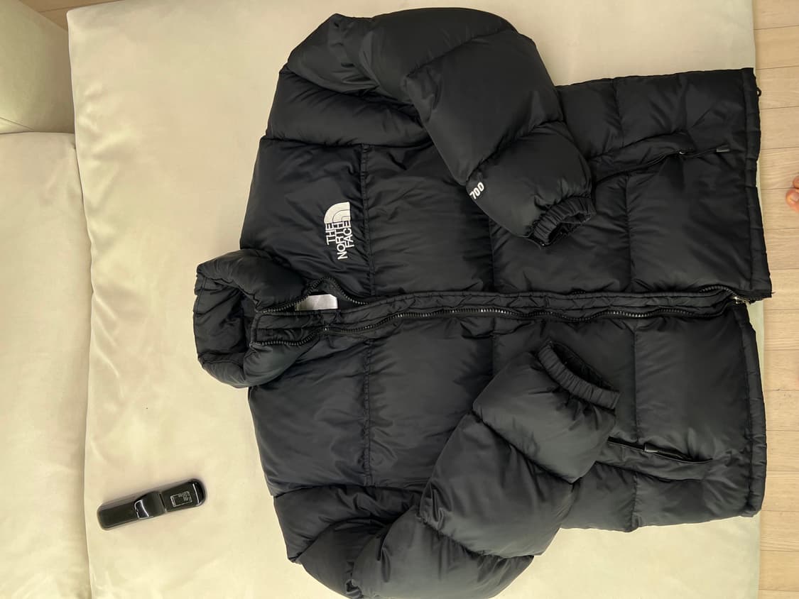 노스페이스 700 블랙 센터로고 눕시 L 상품이미지2