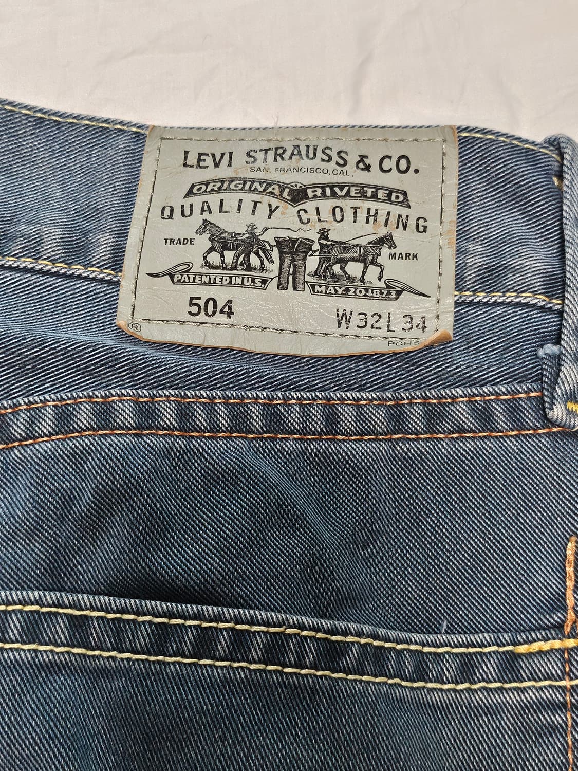 리바이스 504 데님 팬츠 32 상품이미지2