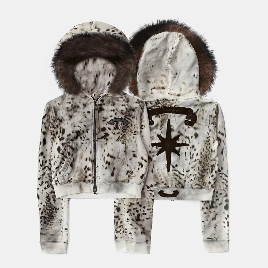 배드블러드 코스모 11 디태쳐블 퍼 후드 집업 상품이미지3