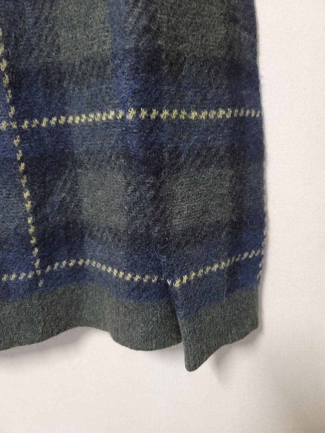 빅사이즈(110) 빈폴 알파카혼방 타탄체크 풀오버 상품이미지4