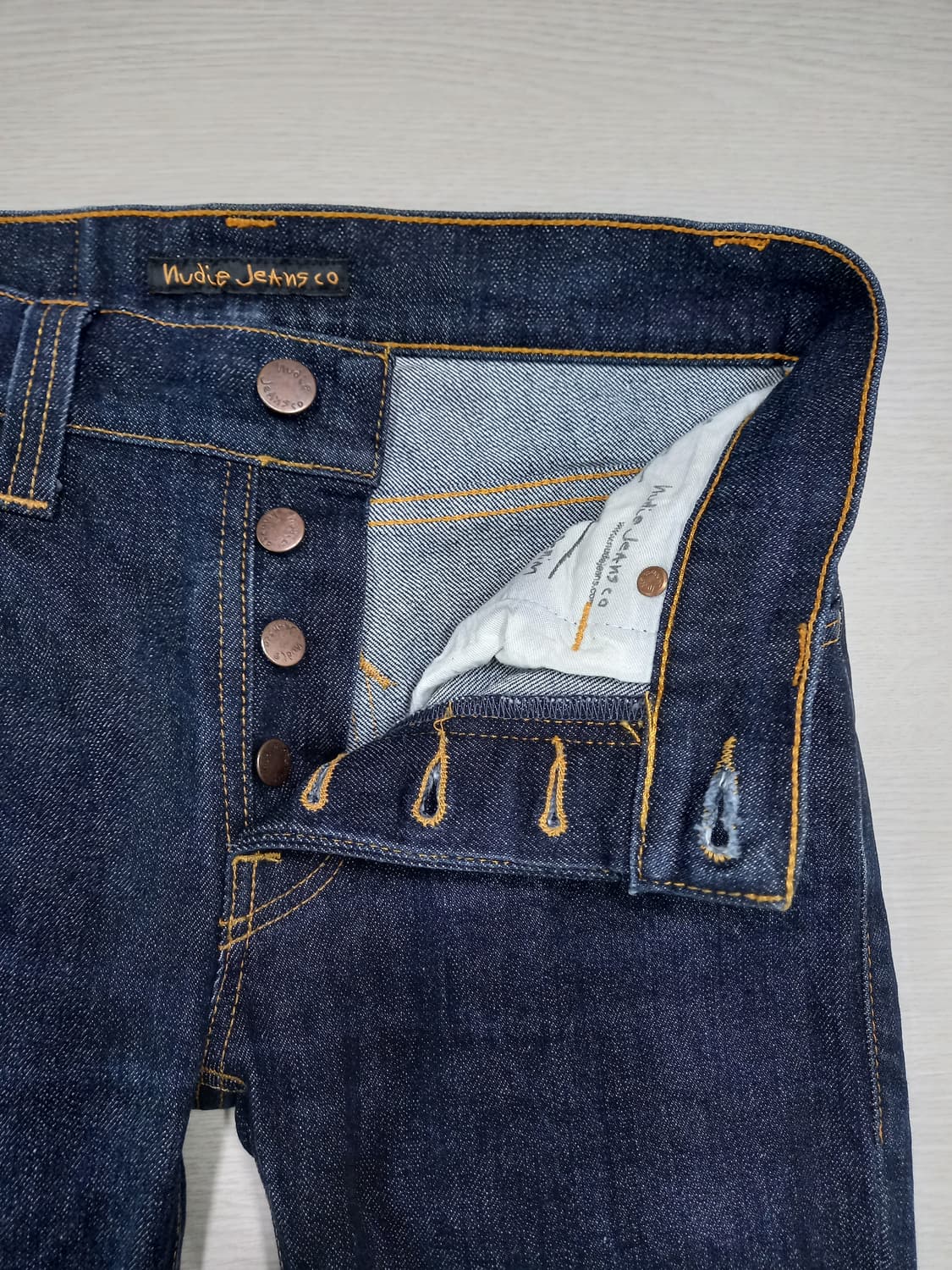 26 NudieJeans Italy 스판 슬림일자진 진청 26-594 상품이미지6