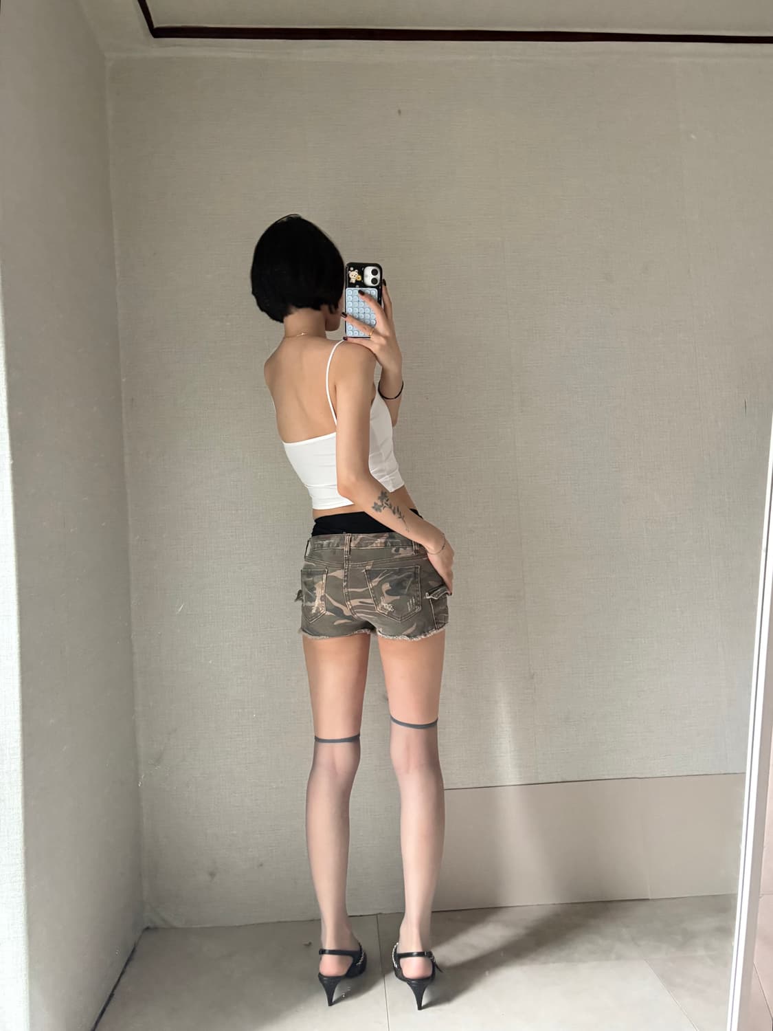 빈티지 카모 쇼츠 상품이미지3