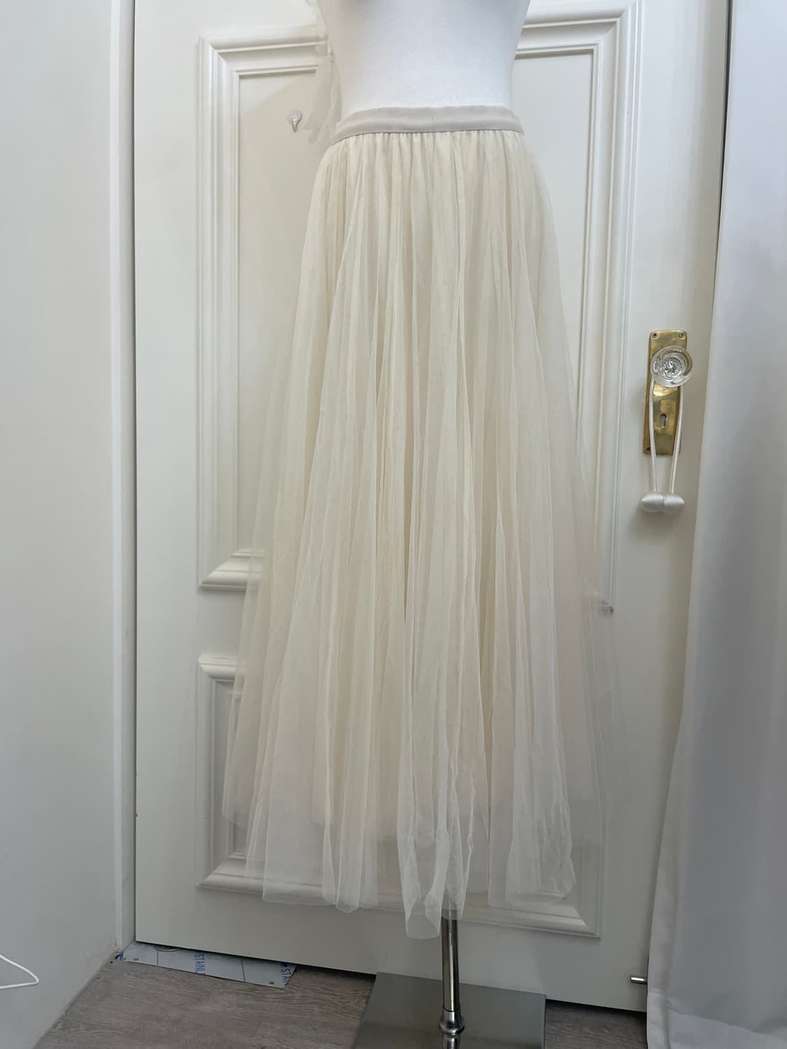 ivory lovely ballerina tule long skirt 상품이미지5