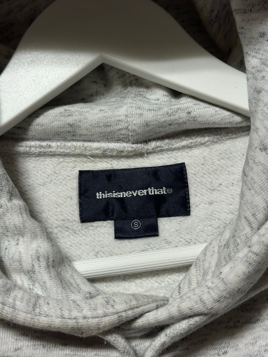 디스이즈네버댓 오트밀 그레이 후드티 상품이미지5