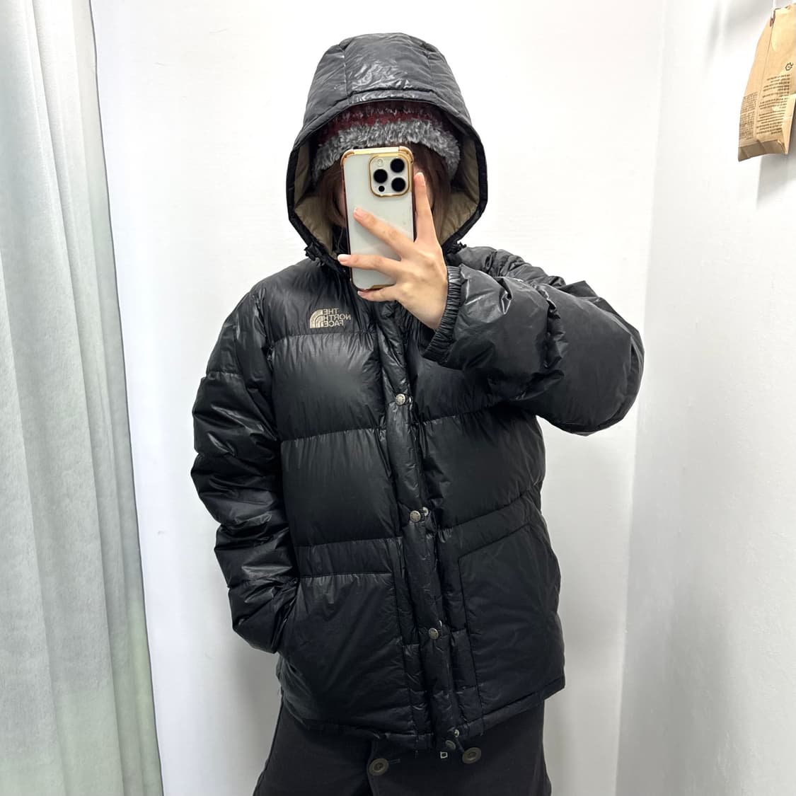 노스페이스 700 블랙 패딩  상품이미지3